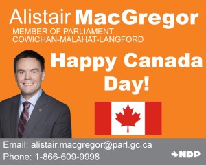 West Shore Voice - Canada Day 2016- AlistairMacGregor