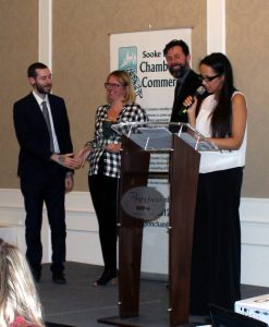 Business of the Year award went to Stick in the Mud Coffee House [West Shore Voice News photo]
