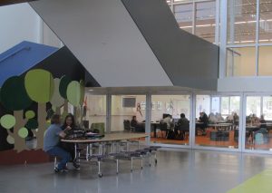 Commons area at Royal Bay Secondary in Colwood.
