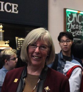 BC Lieutenant Governor Judith Guichon mingled with students at EMCS in Sooke, January 18. Photo by West Shore Voice News
