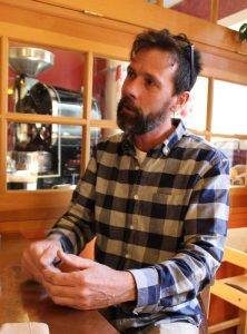 David Evans, owner of The Stick coffee shop in Sooke. [Photo: West Shore Voice News]