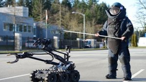 The Explosive Disposal and Chemical/Biological/Radiological/Nuclear Response (EDU/CBRN) Unit is comprised of full time, highly trained Police Explosives Technicians who are outfitted with state of the art specialized equipment and are capable of dealing with a multitude of Explosives / CBRN related emergencies. {Photo: BC RCMP]