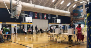 Sooke voting place on October 20 voting station, sooke