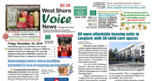 WSV – Langford Affordable Housing Issue – November 23, 2018 West Shore Voice News, November 23 2018