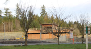 Construction continues on new gasoline-coffee combo