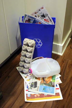 recycling, blue box, crd