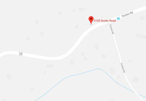 Sooke Road, Highway 14, map