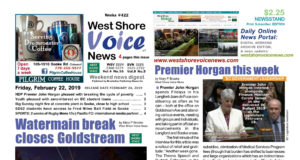WSV – ‘Water Burst & Big Fire’ Issue – February 22, 2019 West Shore Voice News, February 22 2019