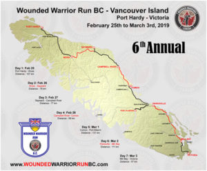 wounded warriors canada, vancouver island run, Langford, fundraiser