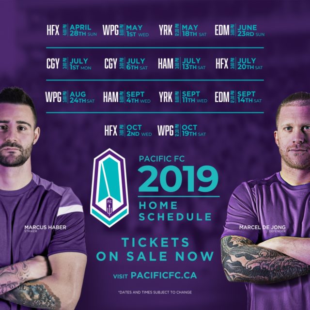 Pacific FC, season tickets, 2019