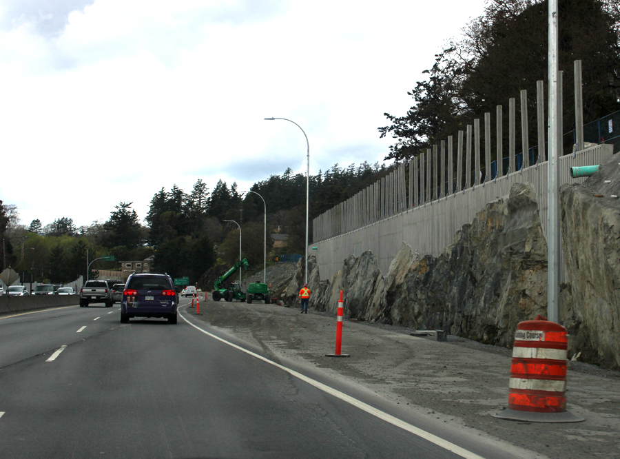 Highway 1, construction, April 2019
