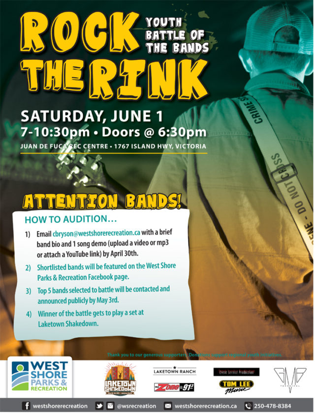 rock the rink, youth bands