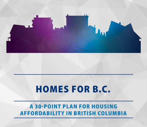 Homes for BC, 30 point plan, BC housing