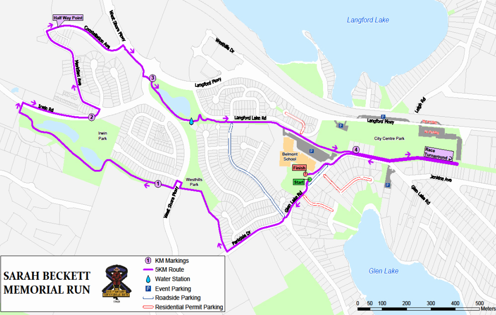 route map, westhills