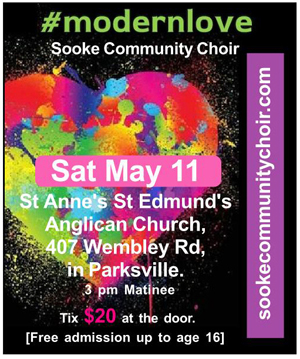 Sooke Community Choir, Parksville, May 11