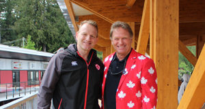 Rugby economic spin-off is growing in Langford, say Powers & Young Tim Powers, Stew Young, Westhills Stadium, Rugby Canada, Langford