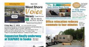 WSV – May Long Weekend Issue – May 17, 2019 May Long Weekend, West Shore Voice News