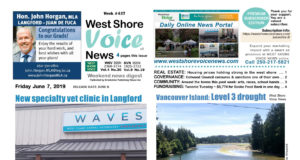 WSV – ‘Level 3 Water Conservation’ – June 7, 2019 Issue West Shore Voice News, June 7, 2019