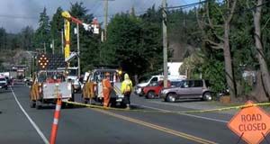 Power out in wee hours June 3 due to MVI on Sooke Rd MVI, Highway 14, Sooke Road, Langford