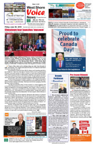 West Shore Voice News, Canada Day 2019