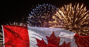 Fireworks at Sooke Canada Day fireworks, canada day