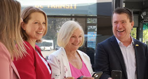 NextRide website & app launched by BC Transit BC Transit, NextRide, Christy Ridout, Mitzi Dean, Susan Brice, Rob Martin