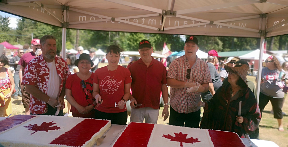 Sooke Canada Day, Premier Horgan, cake