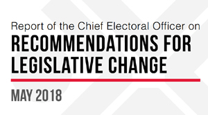 Elections BC, recommendations