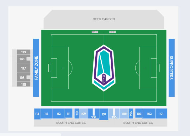 Pacific FC tickets, seating, Westhills Stadium