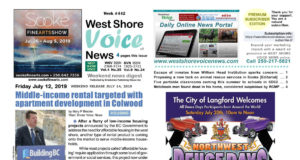 WSV Weekend Digest – July 12, 2019 Issue West Shore Voice News, page 1, July 12