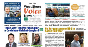 WSV Weekend Digest – August 2 to 4, 2019 Issue West Shore Voice News, August 2 2019