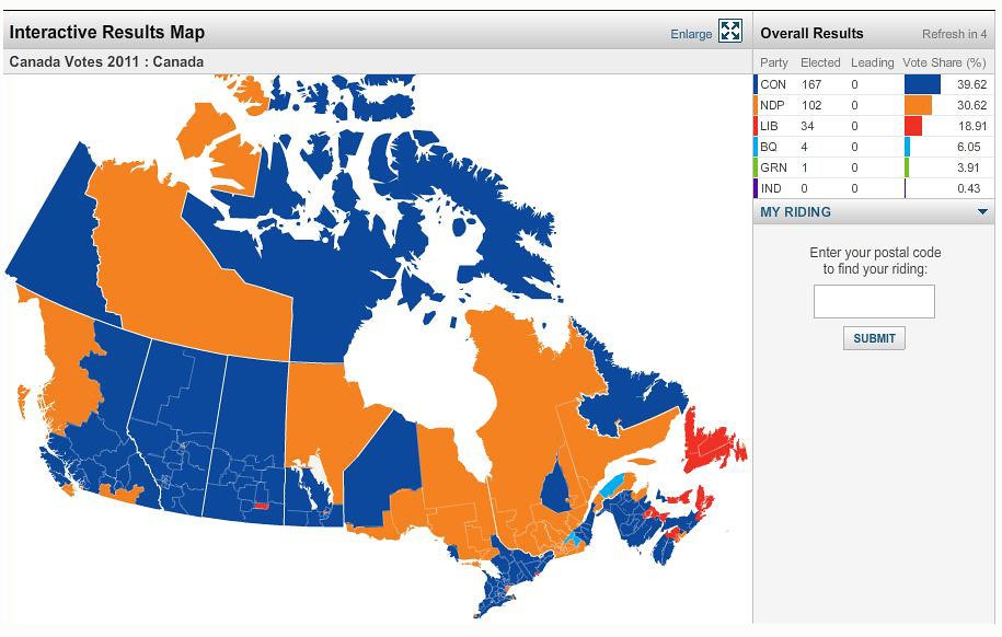 orange wave, NDP, 2011