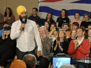 Jagmeet Singh, NDP leader, Victoria, September 27, 2019