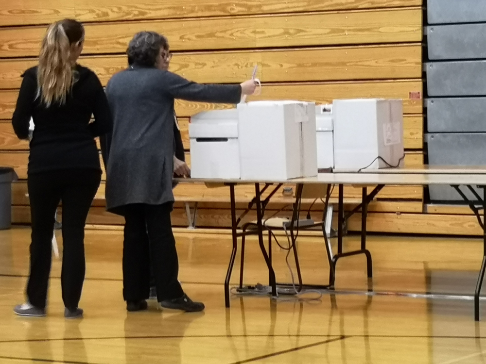 ballot scanner, Sooke