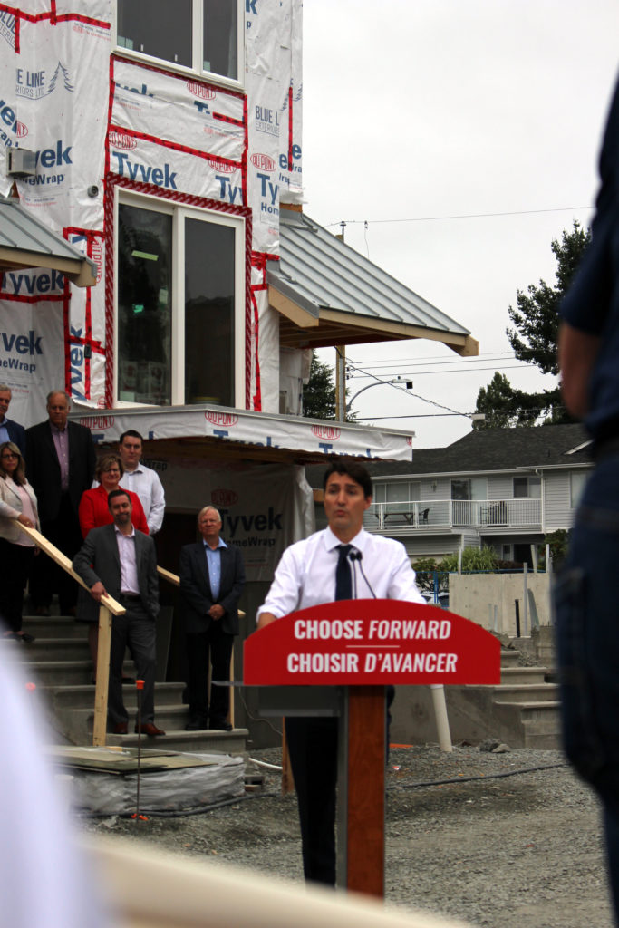 Liberal Leader Justin Trudeau, Vancouver Island, candidates