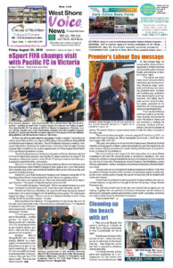 West Shore Voice News, page 1, August 30 2019
