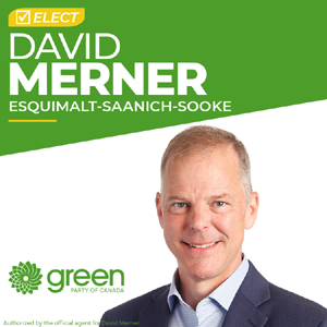 David Merner, candidate, ad, Esquimalt-Saanich-Sooke