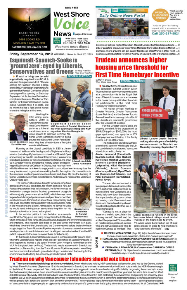 Wests Shore Voice News, September 13 to 17, 2019