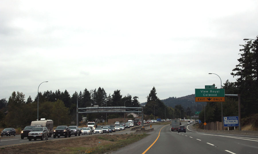 Highway 1, commuter traffic, September 2019