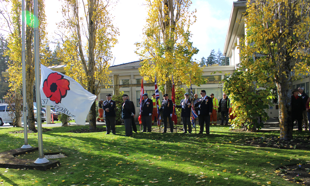 Royal Canadian Legion 91 Langford, poppy campaign, Colwood city hal