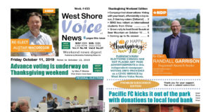 WSV Weekend Digest – October 11 to 13, 2019 Issue West Shore Voice News, Thanksgiving edition 2019