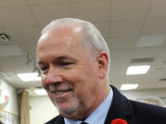 Large crowd at Remembrance Day 2019 in Langford Premier John Horgan, Remembrance Day, Langford Legion