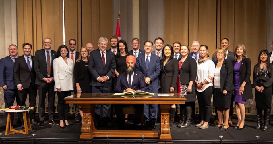 NDP caucus, November 19, 2019