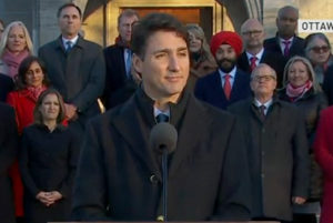 Prime Minister Justin Trudeau, November 20 2019