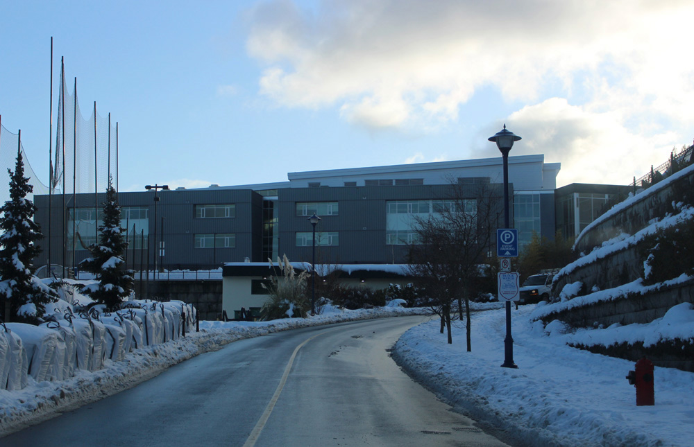 Belmont Secondary School, snow, February 2019