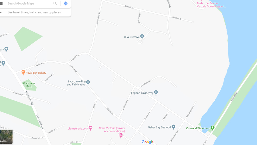 Colwood, google maps, Heatherbell, Seaview Road