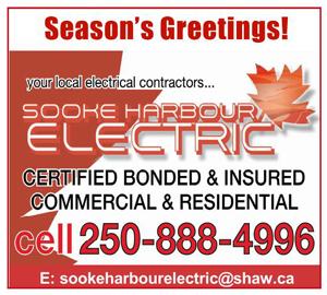 Sooke Harbour Electric, holiday lighting