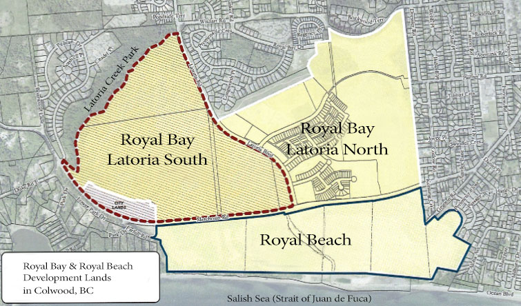 Royal Beach / Latoria South, map, Colwood
