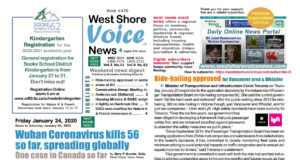 WSV Weekend Digest – January 24, 2020 Issue West Shore Voice News, January 24 2020