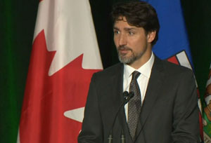Prime Minister Justin Trudeau, Edmonton, Flight 752 vigil